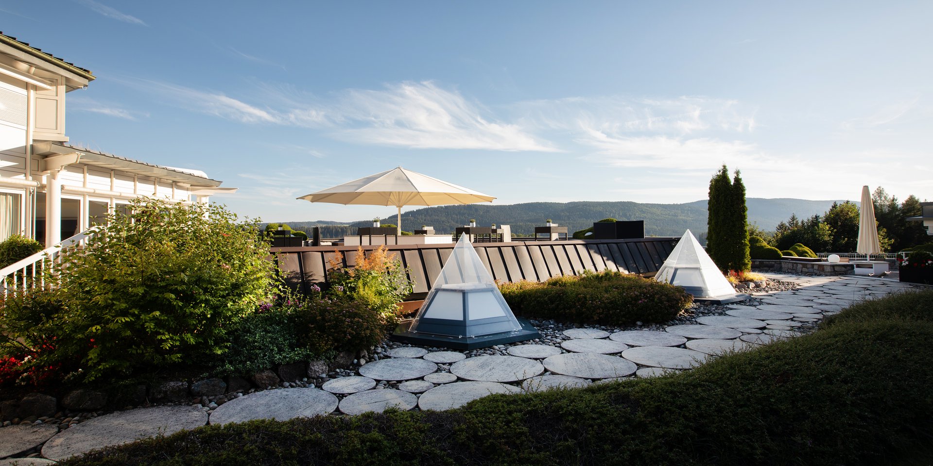 Tagungsterrasse des Vier Jahreszeiten am Schluchsee