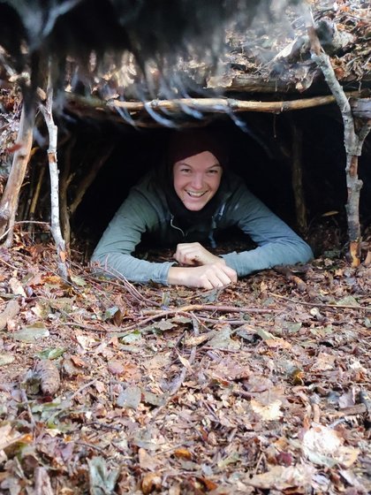 Porträt von Theresa in der Natur des Schwarzwaldes.