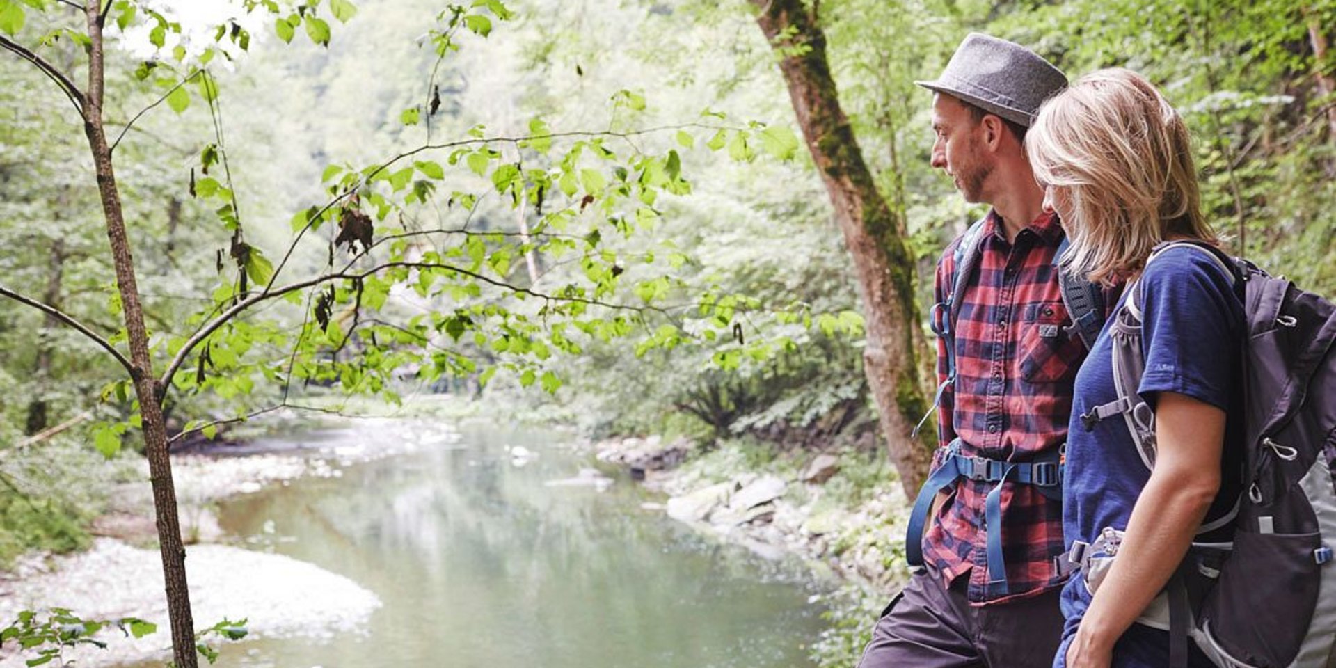 Paar in der Wutachschlucht