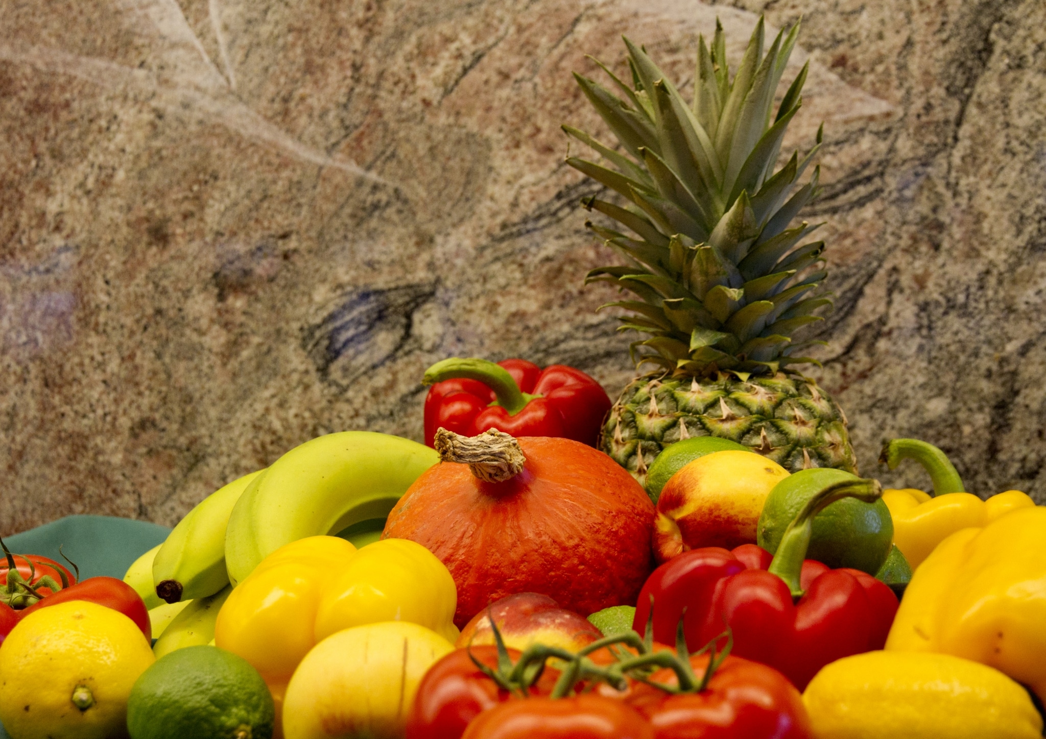 Gesunde Ernährung mit Obst und Gemüse