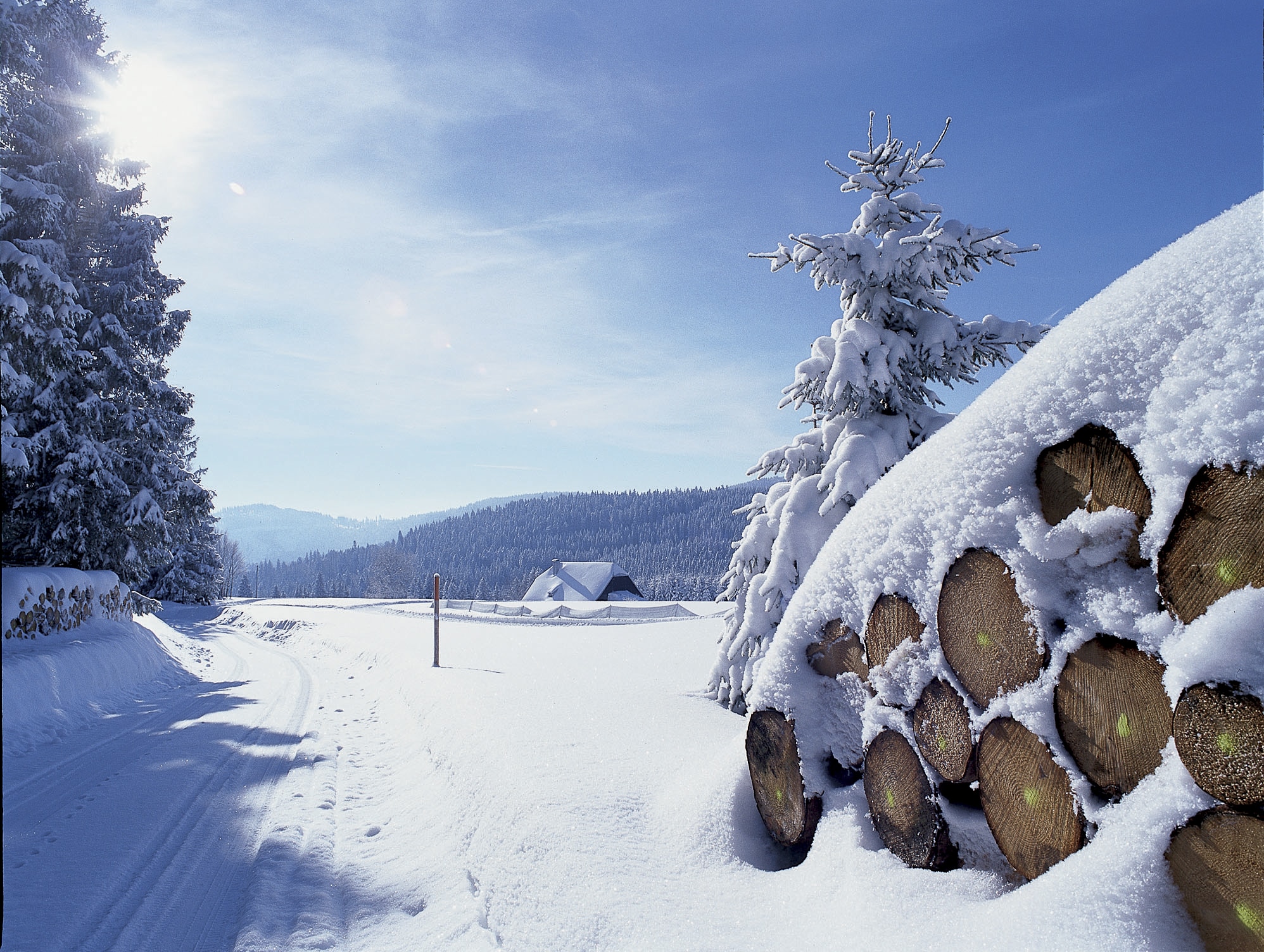 Winterlandschaft in Hinterzarten im Hochschwarzwald - ©HTG